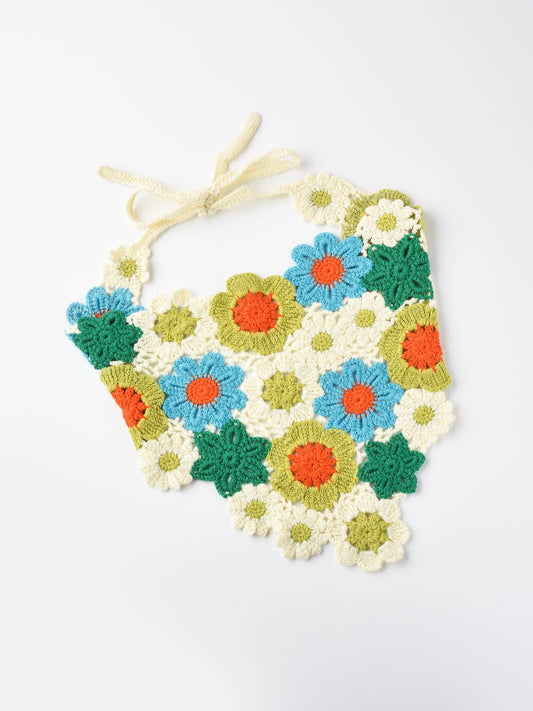 Haila - Woven Flower Hairband: Green