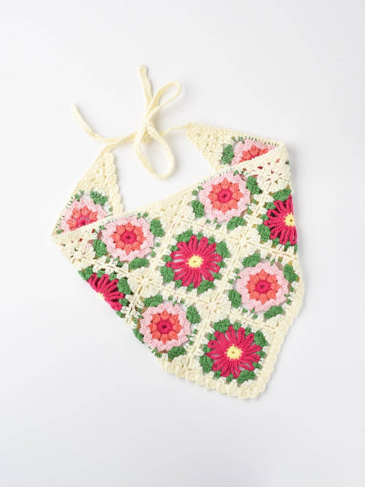 Haila - Woven Flower Hairband: White