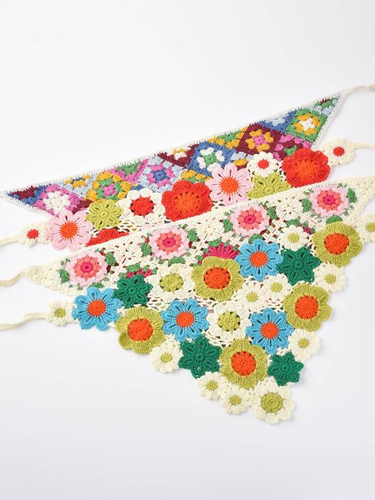 Haila - Woven Flower Hairband: White