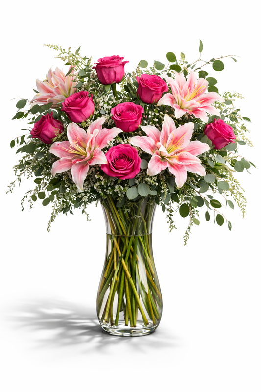 Double Lily Drama Arrangement