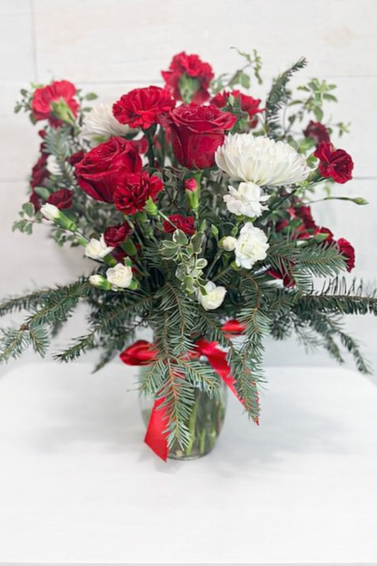 Oh Coastal Night Christmas Floral Arrangement